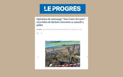 Opération de nettoyage « Eau Coeur de Lyon »