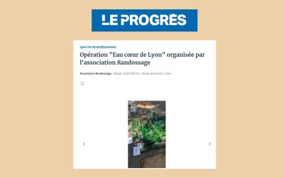 Opération « Eau cœur de Lyon » organisée par l’association Randossage